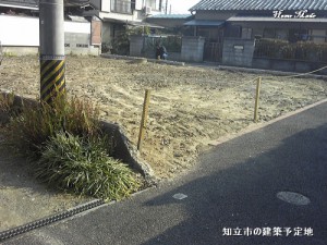 知立市の建築予定地