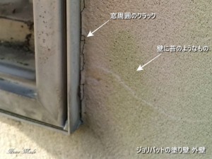 ジョリパットの塗り壁の不具合