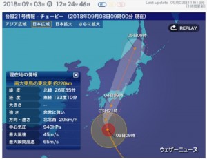 台風21号