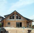 Canadian full scribe log home