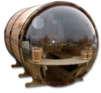 Barrel Sauna Back